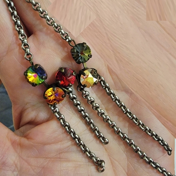 #Sabika Winter 19 Multicolor Fun Stone Pendant 20" Necklace Peridot, Vitrail, .. - Picture 1 of 4
